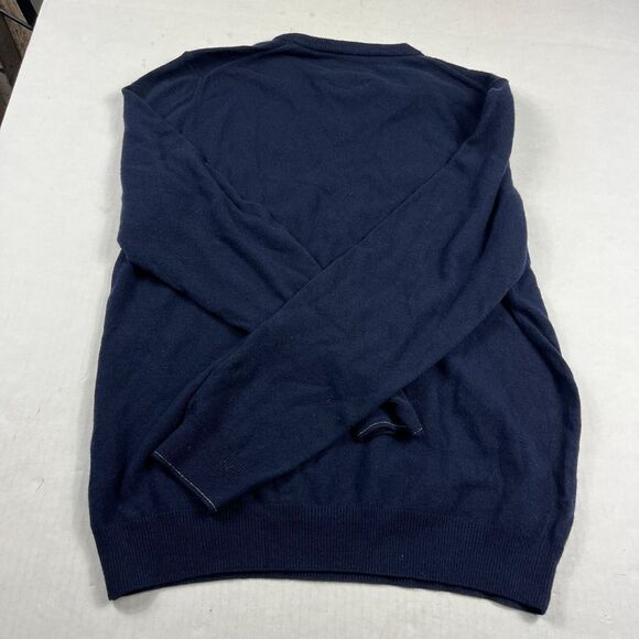 Jos A Bank Reserve Mens Cashmere Wool Blend Sweater NWT Navy Blue Size Large - Picture 9 of 10